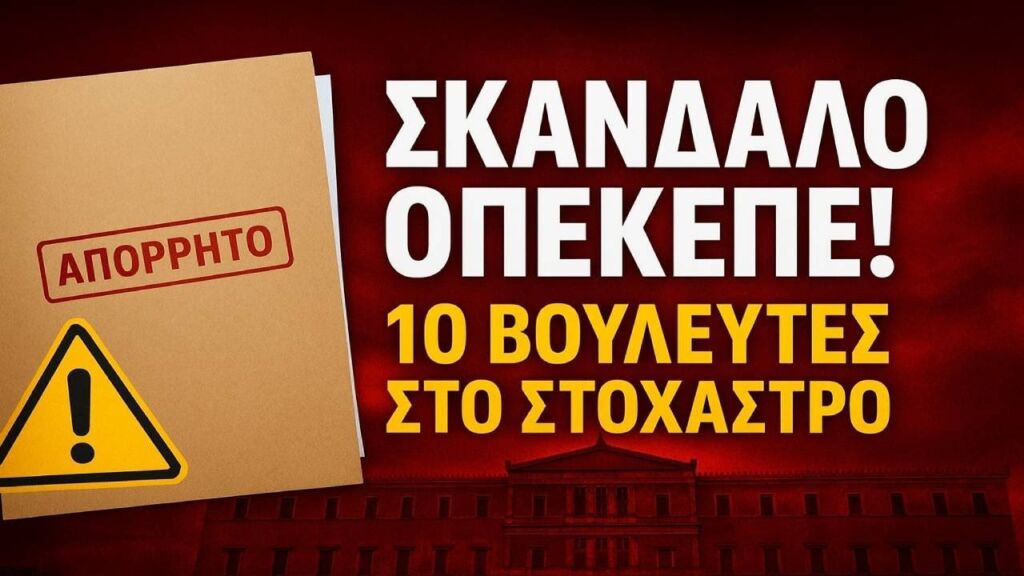 Σκάνδαλο ΟΠΕΚΕΠΕ: Άρση ασυλίας για 10 βουλευτές – Πολιτικός σεισμός πριν την ΔΕΘ!