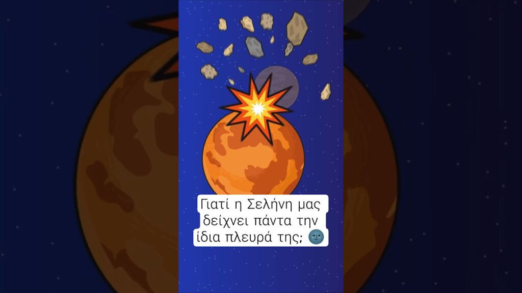 Γιατί η Σελήνη μας δείχνει πάντα την ίδια πλευρά; 🌚